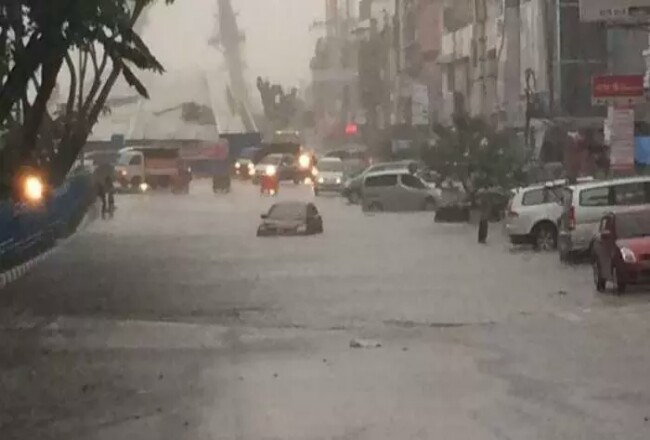 Banjir yang melanda Kota Pekanbaru beberapa waktu lalu. Foto: Tribunpekanbaru